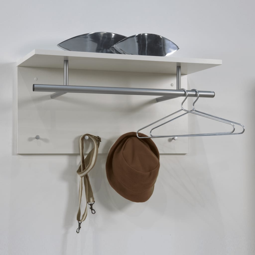 FMD FMD Wall Coat Rack 72x29.3x34.5 cm hvid