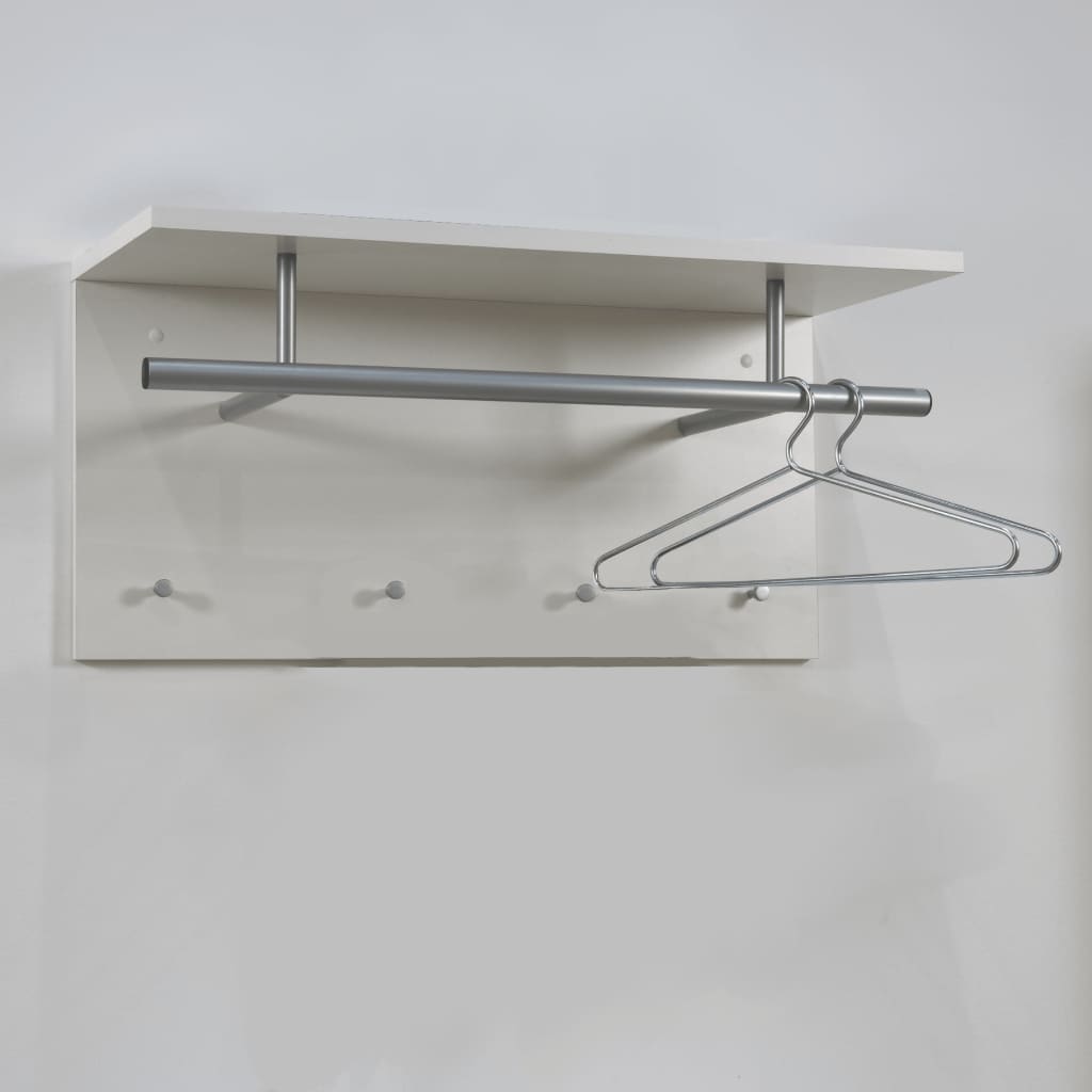 FMD FMD Wall Coat Rack 72x29.3x34.5 cm hvid