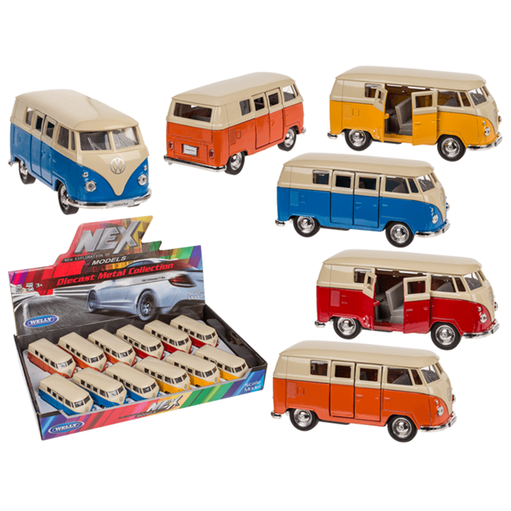 Dsp modelbil med tilbagetræk. vw t1 bus