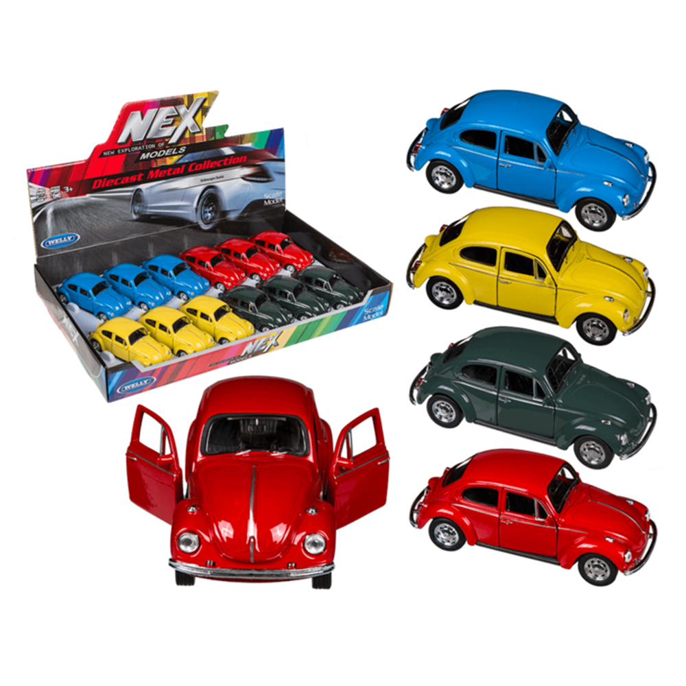 Dsp modelbil med tilbagetræk. vw bille 19