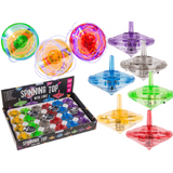 DSP gyro spinning top LED, 6 farver. ca. 4,5 cm.