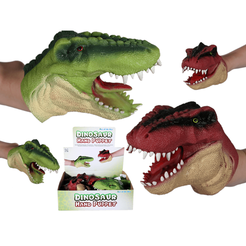 Dsp hånddukke dinosaur, ca. 15 cm. 2 røv
