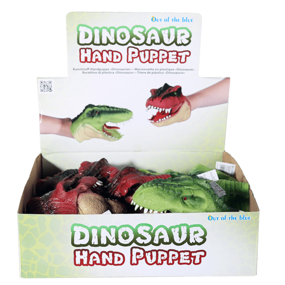 Dsp hånddukke dinosaur, ca. 15 cm. 2 røv
