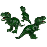 Pengekasse, grøn dinosaur, ca. 22x32 cm