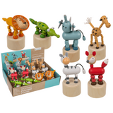 Dsp trætryk figurer, dyr. 6 assorterede