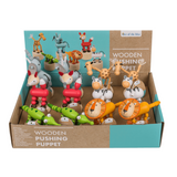 Dsp trætryk figurer, dyr. 6 assorterede