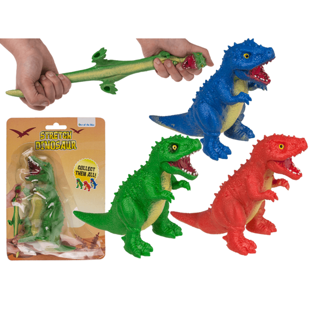 Strech dino, 13 cm, 3 ass. 12 stk.