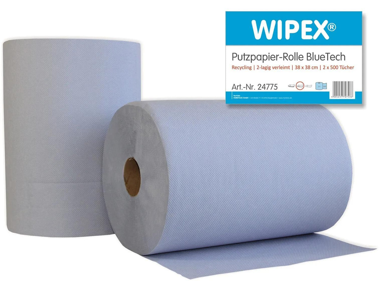 Nordvlies putz papir bluetech putzpap. bluetech 2-pak blå størrelse 38x38cm