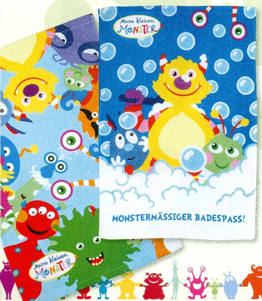 Dsp mit lille monster håndklæde (12 stk)