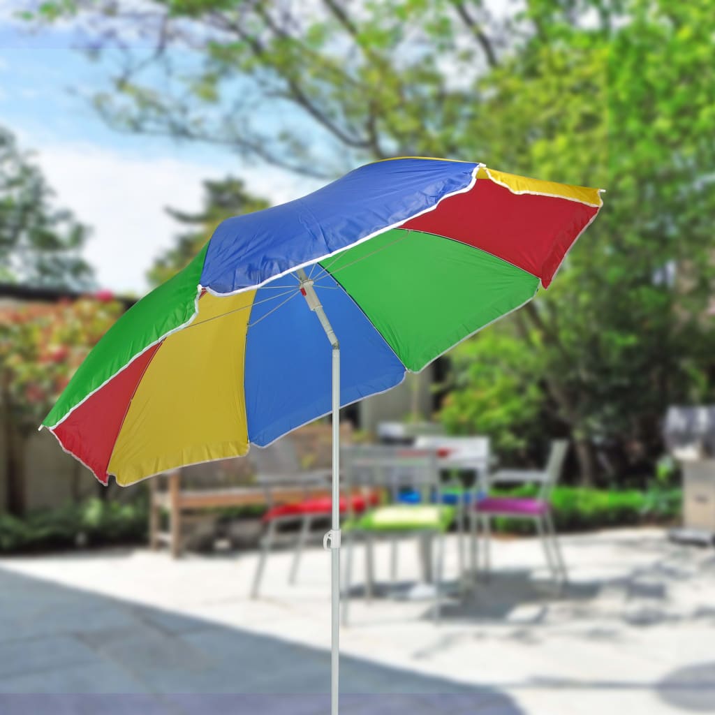 Hej Strandparasol 150 cm Multi -farvet