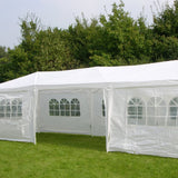 Hej festtent med sidevægge 3x9 m hvid