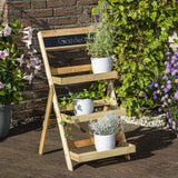 Hej hej plante rek 3-lags foldbart træ