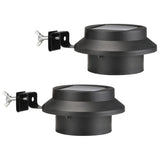 Hej tagrutter lampe Solar ledet 2. sort sort