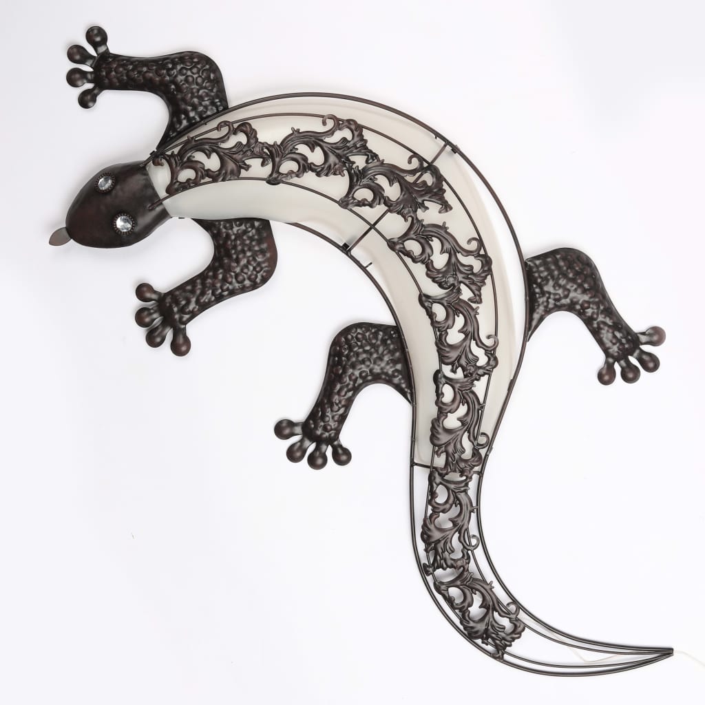 Hej hej haven væglampe gecko ledet