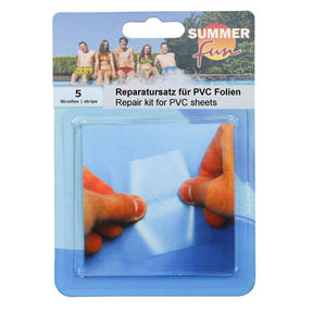 Grundlæggende sommersjov reparationssæt PVC-folie 5 stk
