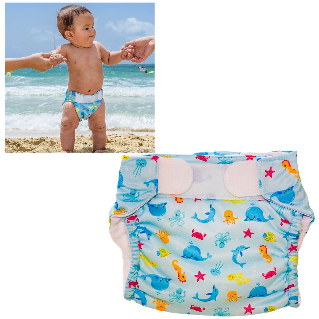 Freds swim academy vaskbar svømmeble havdyr str. 2 9-16 kg blå