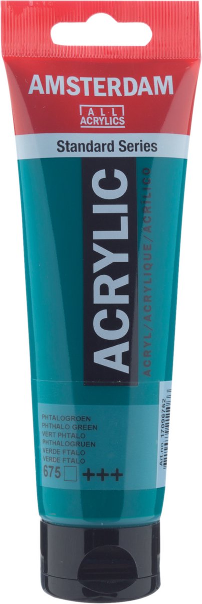 Amsterdam standard series acrylverf tube 120 ml phtalogroen 675
