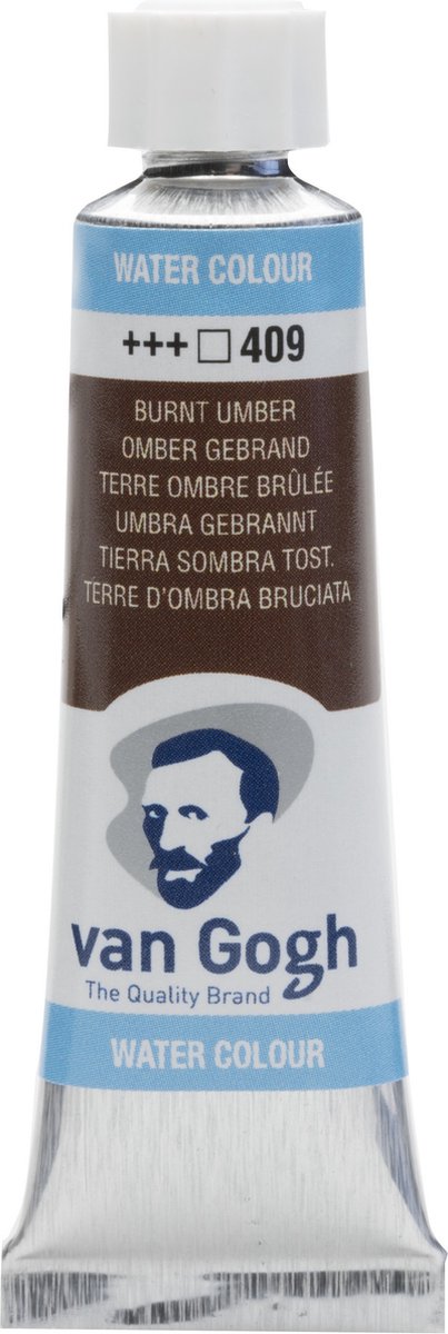 Van gogh aquarelverf tube - 10 ml 409 omber gebrand