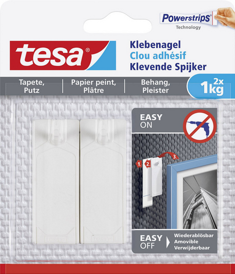 Tesa 1051200 - klæbende neglefølsomme overflader 1kg | 8 stk