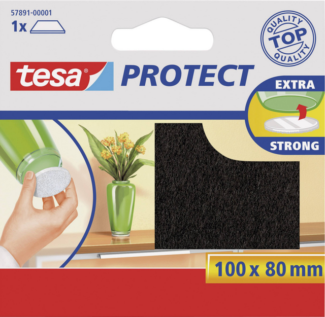 Tesa 1003206 - beskyttende filt brun 8x10 | 20 stk