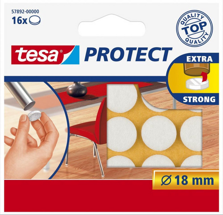 Tesa 1003207 - filt 18mm hvid a16st | 20 stk