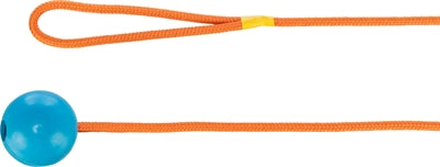 Trixie Natural Rubber Ball On Cord Lime Blue