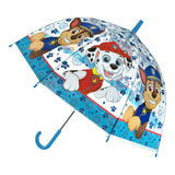 Undercover Paw Patrol Kinderparaplu 69 cm blå gennemsigtig