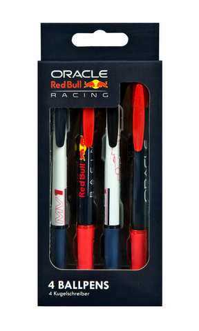Undercover Ballpoint Pens Red Bull Racing Max Verstappen, 4 stk.