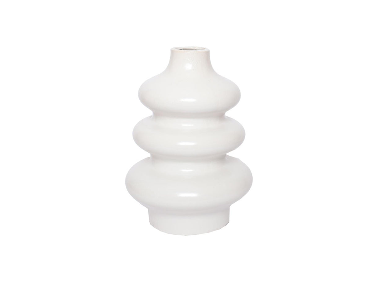 House of nature vase hvid telmen 28cm keramik