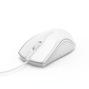 Hama optisk mus med 3 knapper mc-200 med hvidt kabel