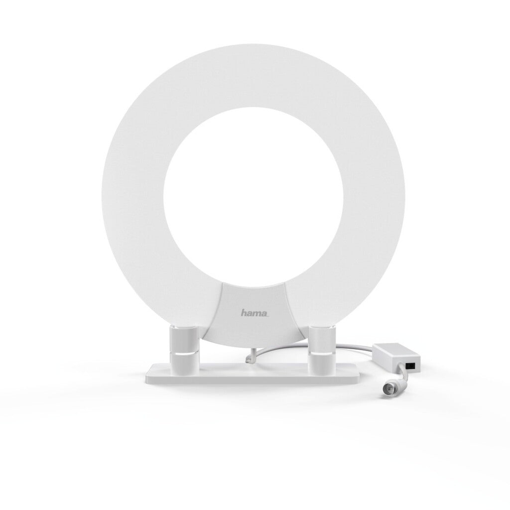 Hama dvb-t dvb-t2 rumantenne ydeevne 45 ring design aktiv hvid
