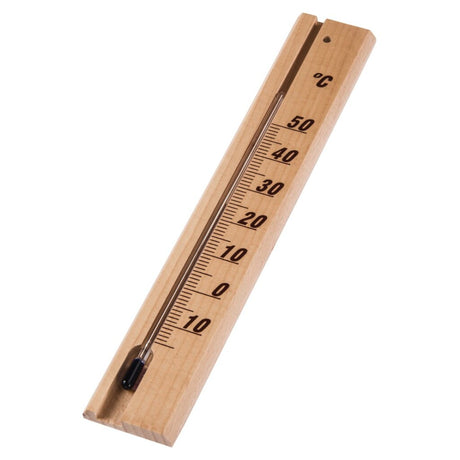 Hama termometer til indendørs træ 20 cm analog