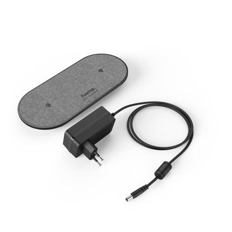 Hama trådløs oplader qi-fc10 duo sort