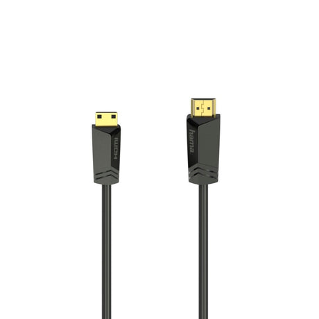 Hama højhastigheds HDMI kabel forgyldt type A til type C + Ethernet 1,5 m sort