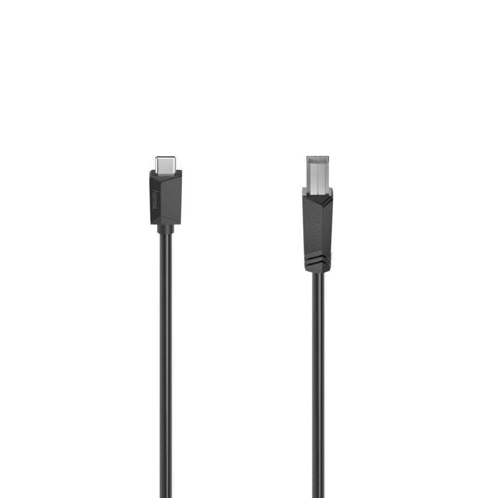 Hama USB-C kabel USB-C stik - USB-B stik USB 2.0 480 mbit s 1.50 m