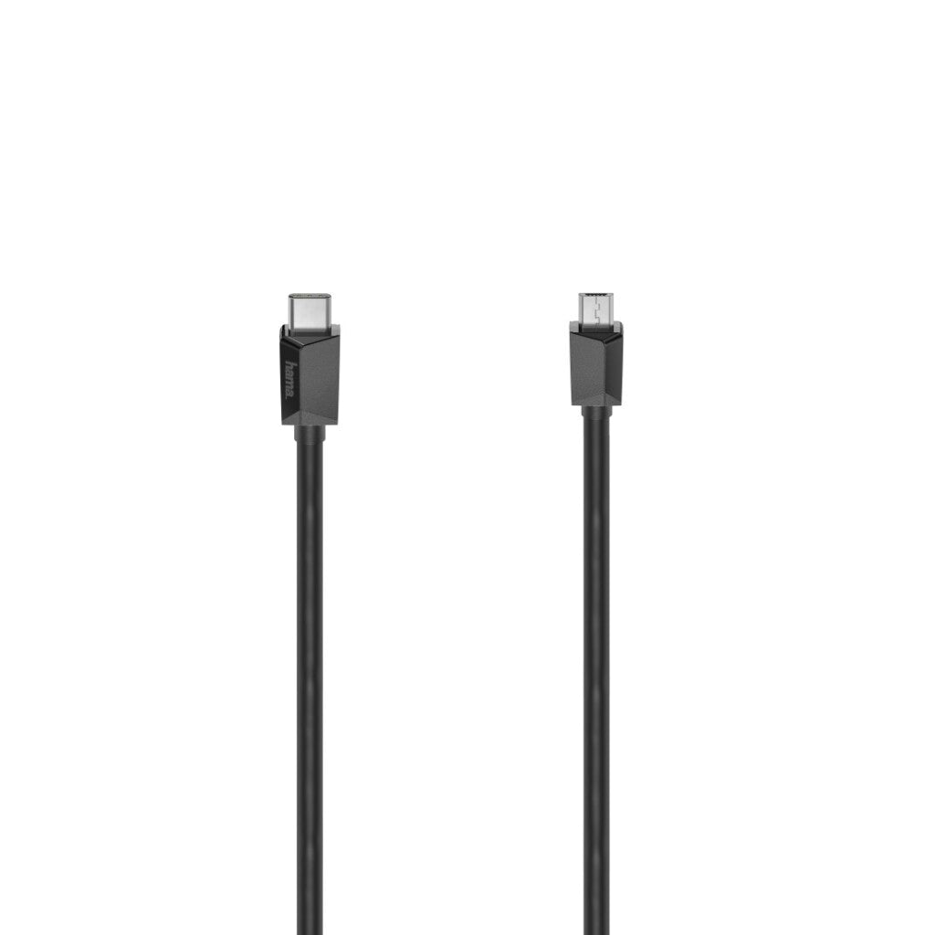 Hama USB-C kabel USB-C stik Micro USB stik USB 2.0 480 Mbit s 0.75 m