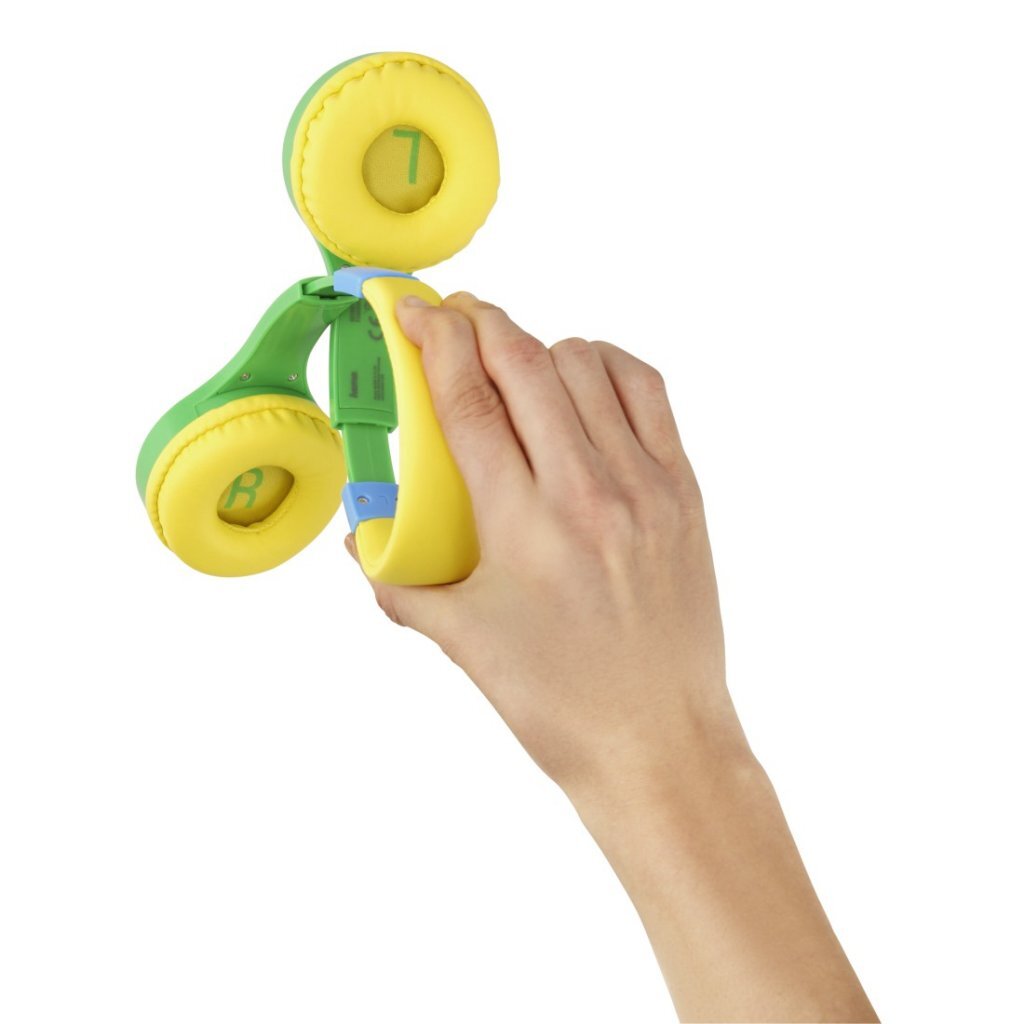 Hama kids guard on-ear børnehovedtelefoner grøn gul