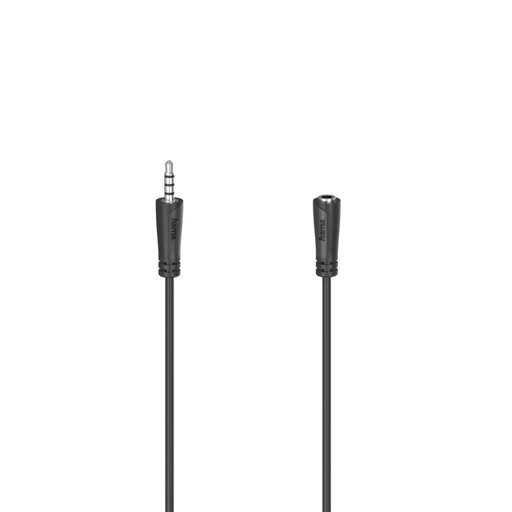 Hama headset forlængerkabel 4pol. 3,5 mm jack - stereokobling 1,5 m