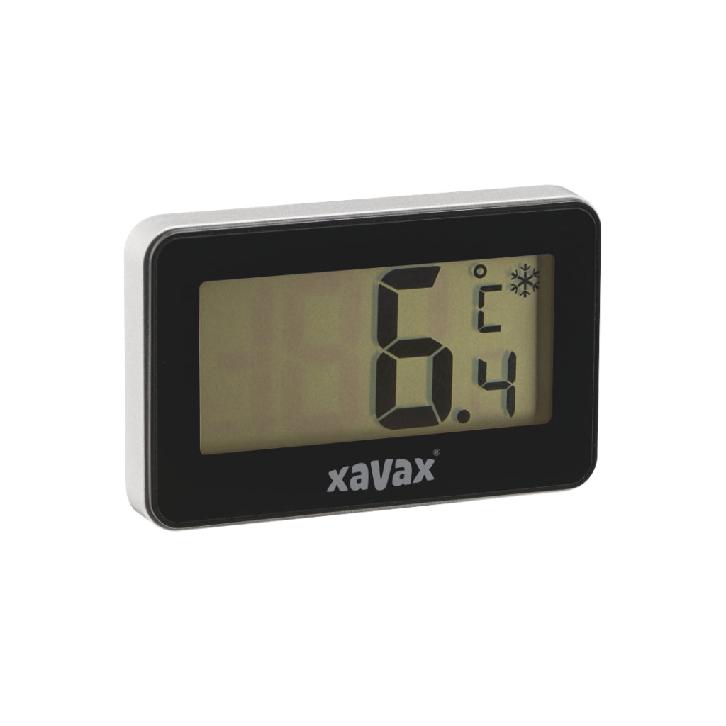 Xavax digitalt termometer til køleskab, fryser og kummefryser, sort