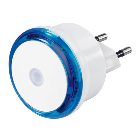 Hama LED natlampe basic med stik, skumringssensor, energibesparelse. blå