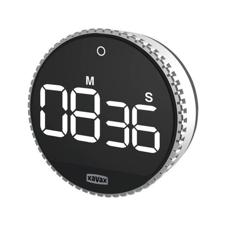 Xavax timer rotation digitaal zilver zwart