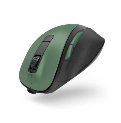 Hama optisk trådløs mus 6 knapper MW-500 genoplade batteri ergo. skovgrøn