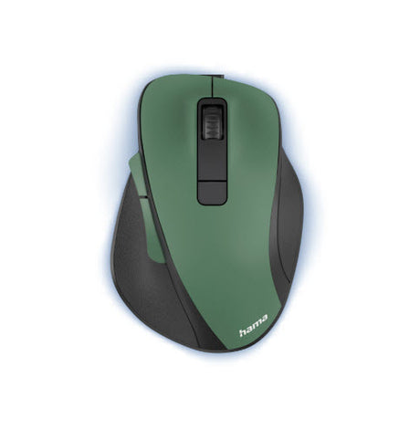 Hama optisk trådløs mus 6 knapper MW-500 genoplade batteri ergo. skovgrøn