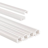 Hama kabelkanal selvklæbende halvrund 100x1,1x1 cm 4 stk PVC hvid