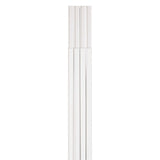 Hama kabelkanal selvklæbende halvrund 100x1,1x1 cm 4 stk PVC hvid