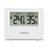 Hama termometer + hygrometer til indendørs og udendørs brug, hvid