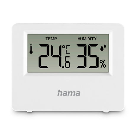 Hama termometer + hygrometer til indendørs og udendørs brug, hvid