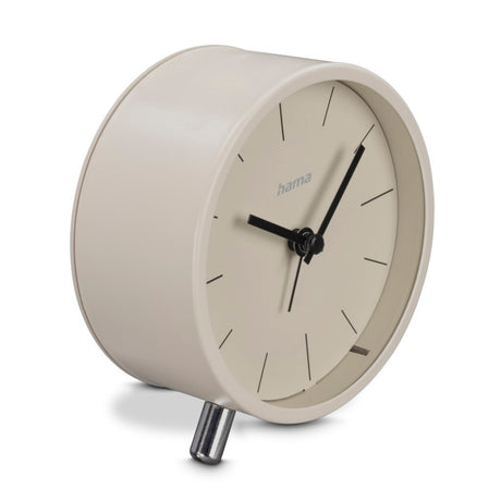 Hama vækkeur - blomster - lavt støj - grå beige