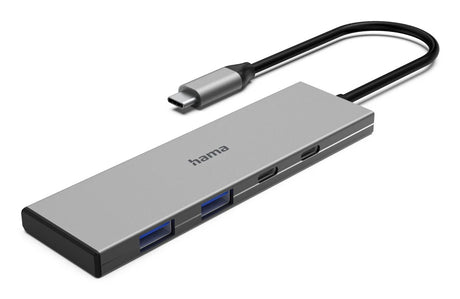 Hama USB-C Hub 4 porte 2x USB-A 2x USB-C USB 3.2 Gen2 10 Gbit S PD Alu