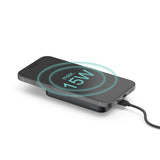 Hama qi2 trådløs strømpakke 10000mah induktiv opladning antracit